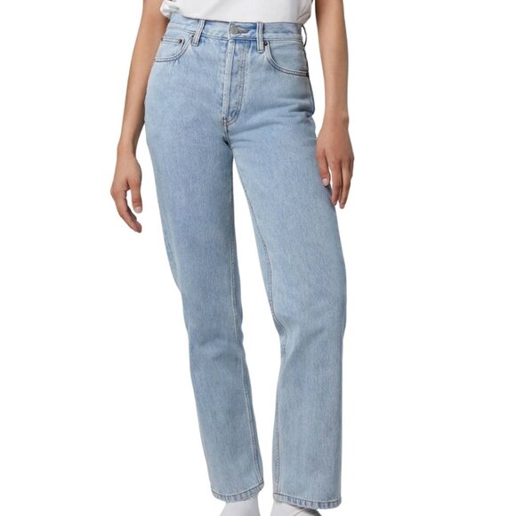 Still Here NYC Childhood High Rise Straight Jeans blue - Picture 1 of 7